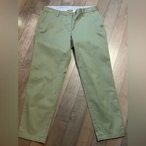 Talbots Relaxed Chino Womens Olive Green Size 6P NWOT